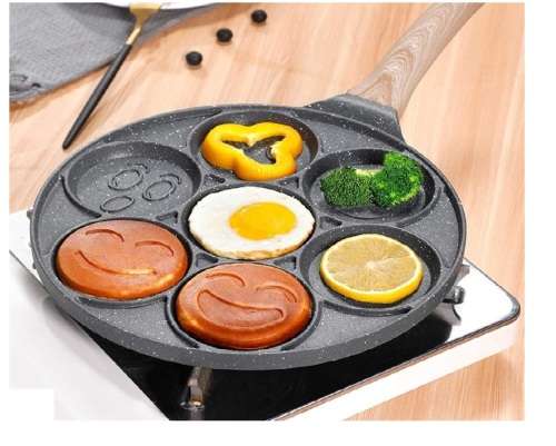 7 Mold Emoji Reactions Non-Stick Egg Pancake Maker Frying Pan