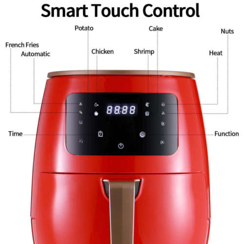 5-Litre Digital Air Fryer and Multicooker Extra Large Touch screen  Air Fryer