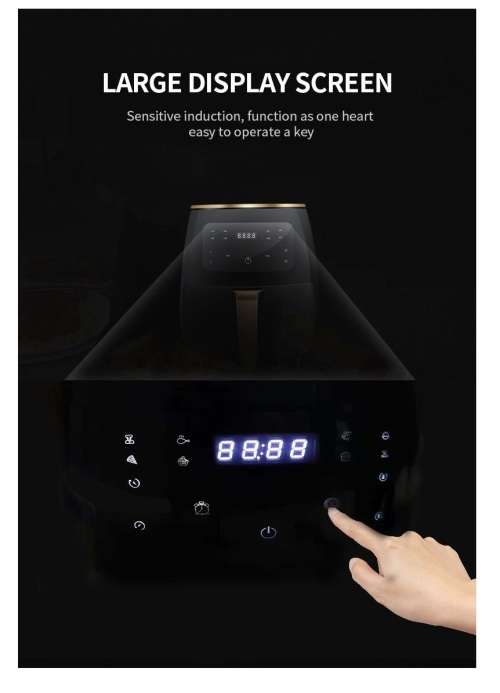 5-Litre Digital Air Fryer and Multicooker Extra Large Touch screen  Air Fryer