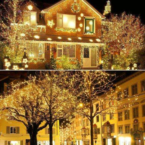 String 50M 400LEDS Christmas/Wedding/Party Decoration Lights 220V outdoor Waterproof led 9 color RGB