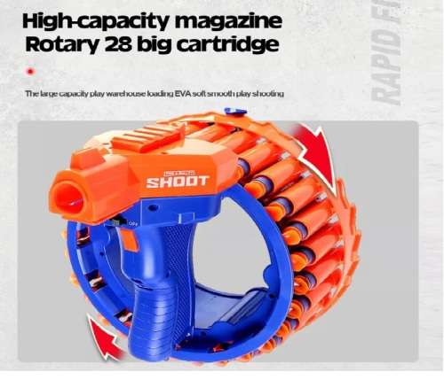 Electric Portable Soft Bullet Rapid Fire Gun