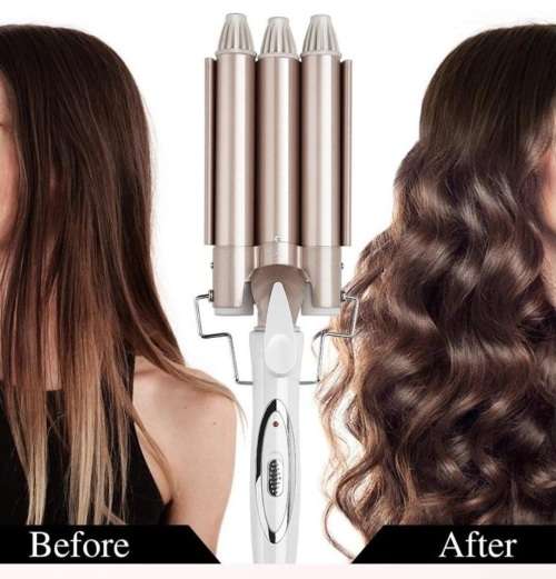 Professional Curling Iron Ceramic Triple Barrel Hair Styler