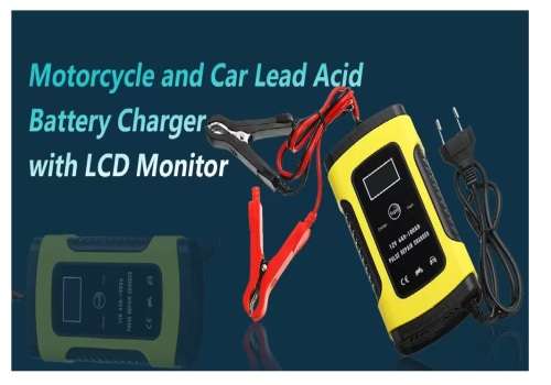 12V 10A PULSE REPAIR LCD BATTERY CHARGER FOR CAR MOTORCYCLE AGM GEL WET LEAD ACID BATTERY
