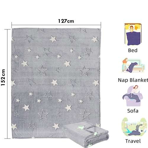 Glow In The Dark Children`s Magic Blanket