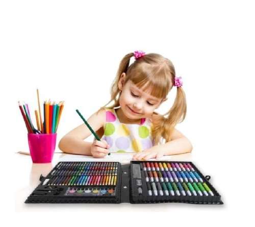 150 Piece Kids Art Set - Drawing Case Kit