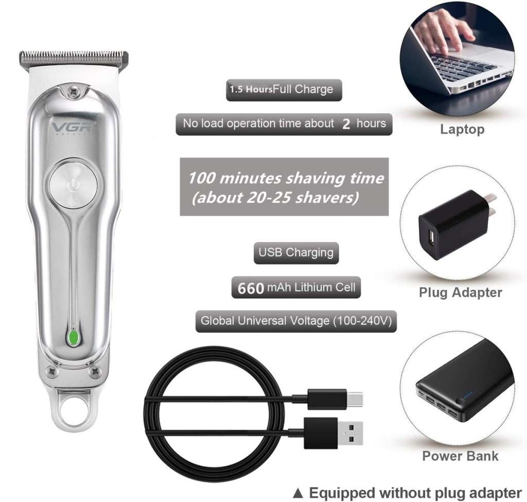 VGR V-071 Cordless Professional Waterproof Hair Clipper Groomer Kit