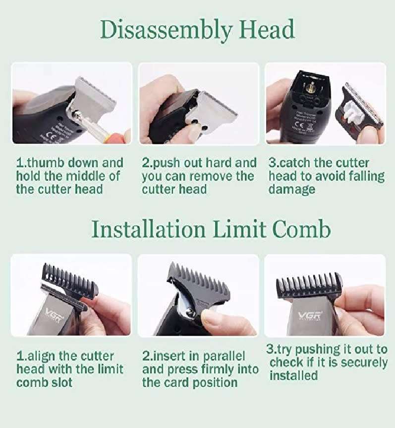 VGR V-030 Electroplated Electric Hair Clipper