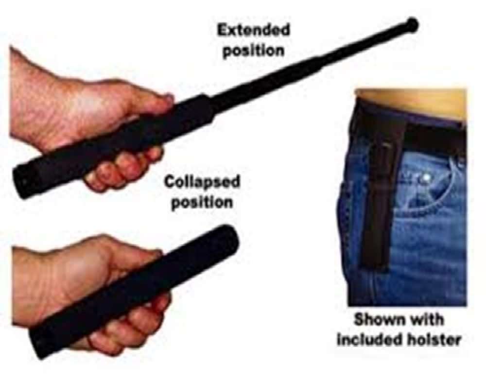 Steel Police Telescopic Self Defense Extendable Stick