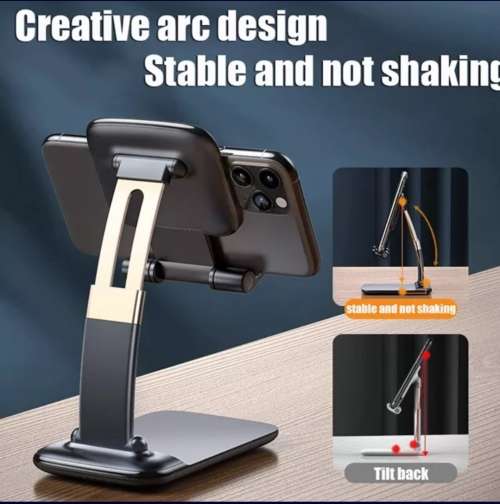 DESK PHONE HOLDER FOLDABK3 SMALL AND FLEXIBLE