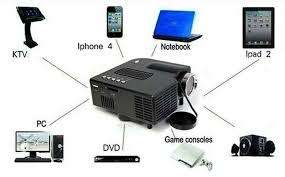 LMA Portable LED Entertainment Projector - WITH Projector screen (COMBO)