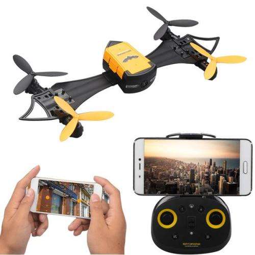 Transformable Bat Mini FPV Drone Camera Wifi FPV Wearable Quadcopter Watch UAV