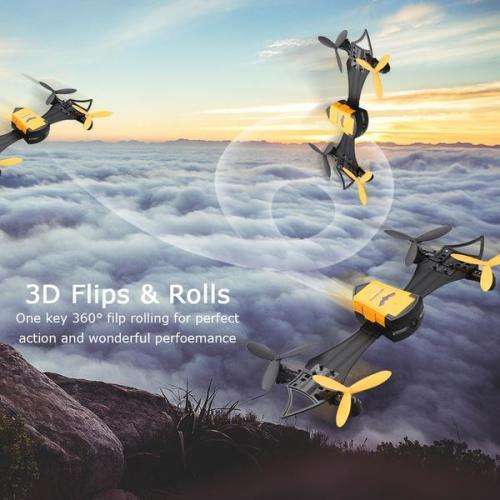 Transformable Bat Mini FPV Drone Camera Wifi FPV Wearable Quadcopter Watch UAV