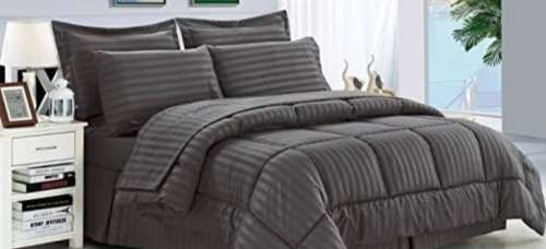 ABSOLUTELY STUNNING 5 PIECE 100% COTTON KING SIZE COMFORTER SET- VARIOUS COLOURS