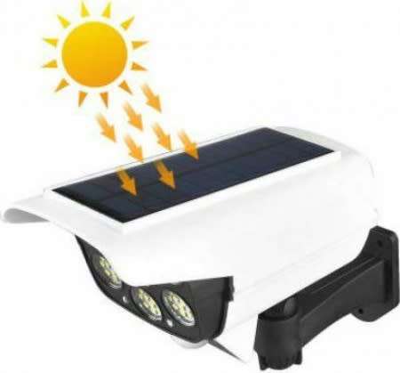 HUGE 9X25cm Outdoor Solar Sensor Dummy Camera Light