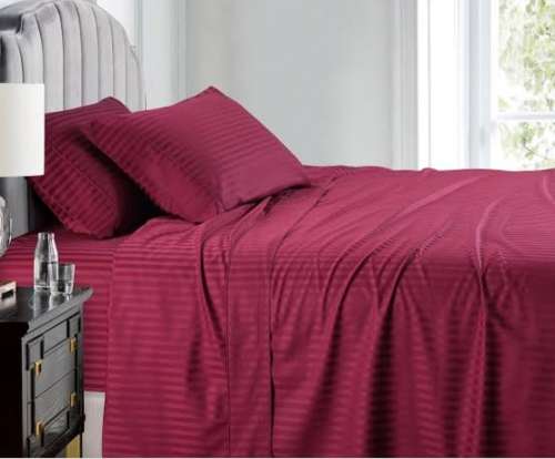 ABSOLUTELY STUNNING 4 PIECE COTTON BED SHEET SETS. DOUBLE, QUEEN OR KING SIZE