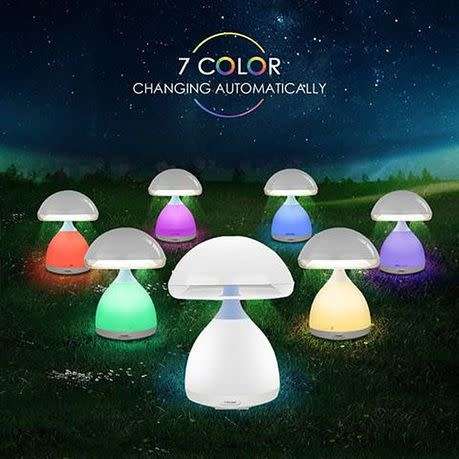 7 COLOUR CHANGING ONE TOUCH MUSHROOM LAMP