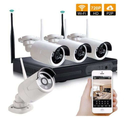 BEST SYSTEM ON THE MARKET - NO CABLES!! 4 CH 4K WIRELESS CCTV SYSTEM WITH 5G VIEWING