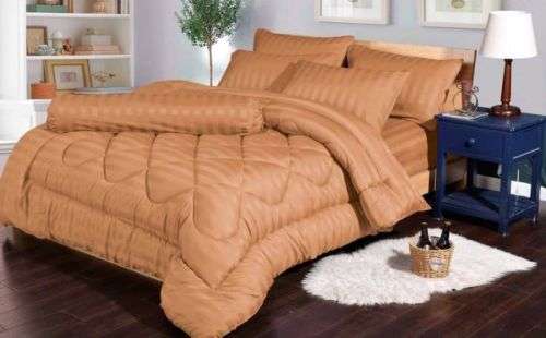 NEW!!! STUNNING 5 PIECE 100% COTTON KING SIZE COMFORTER SET- VARIOUS COLOURS