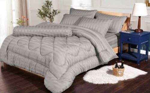 NEW!!! STUNNING 5 PIECE 100% COTTON KING SIZE COMFORTER SET- VARIOUS COLOURS