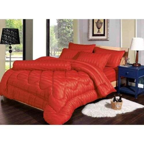 NEW!!! STUNNING 5 PIECE 100% COTTON KING SIZE COMFORTER SET- VARIOUS COLOURS