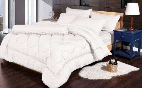 NEW!!! STUNNING 5 PIECE 100% COTTON KING SIZE COMFORTER SET- VARIOUS COLOURS