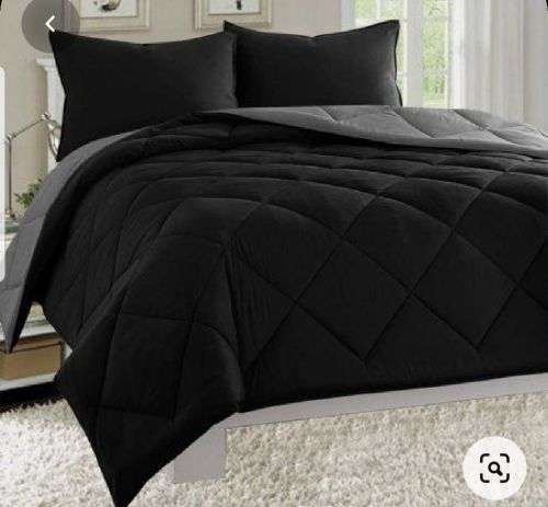 FABULOUS NEW REVERSIBLE 5 PIECE 100% COTTON KING SIZE COMFORTER SET- VARIOUS COLOURS