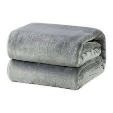 SOFT THICK MICRO FLANNEL QUEEN SIZE THROW - VARIOUS COLOURS (2M X 2.3M)