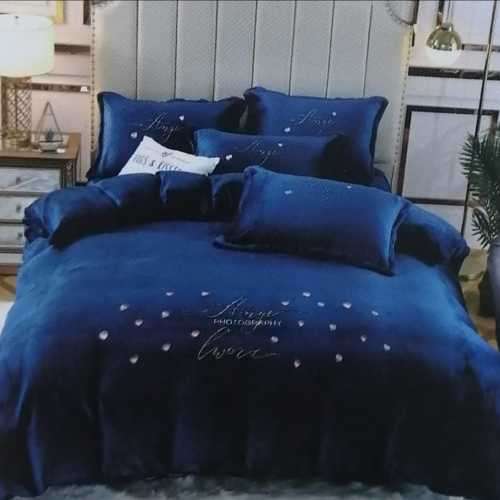 SILKY SOFT 5 PIECE QUEEN/KING SIZE COMFORTER/BEDSPREAD SET- VARIOUS COLOURS