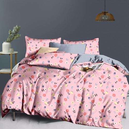 100% COTTON COMFY 4PC DUVET COVER SET - QUEEN AND KING - VARIOUS DESIGNS