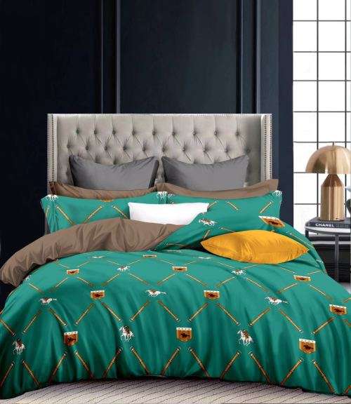 100% COTTON COMFY 4PC DUVET COVER SET - QUEEN AND KING - VARIOUS DESIGNS