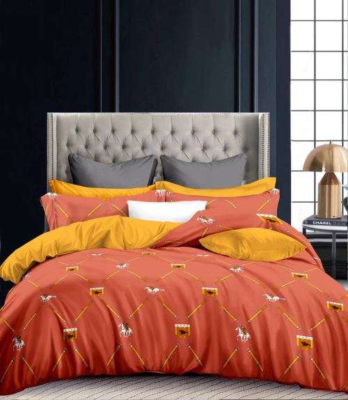 100% COTTON COMFY 4PC DUVET COVER SET - QUEEN AND KING - VARIOUS DESIGNS