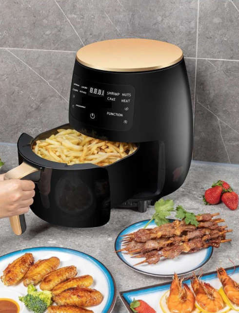 4.5L 1200W 220V Multifunction Air Fryer - Oil free Health Fryer/Cooker Smart Touch - LCD screen