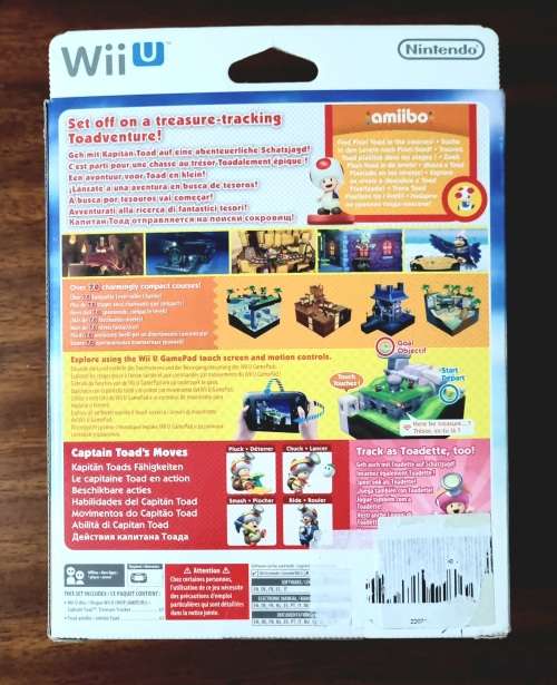 NEW Captain Toad Treasure Tracker Game and Amiibo for Wii U - Free Shipping