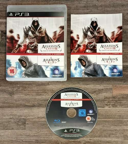 Assassins Creed 1 + 2 Double Pack for PS3 - Complete