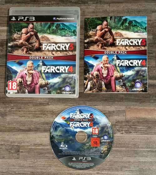 Farcry 3 + 4 Double Pack for PS3 - Complete
