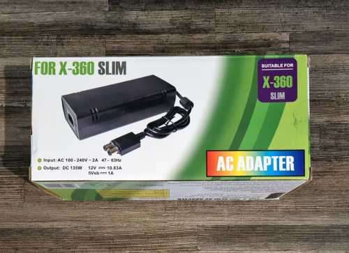 AC Adapter X-360 Slim With Power Cable for Xbox 360