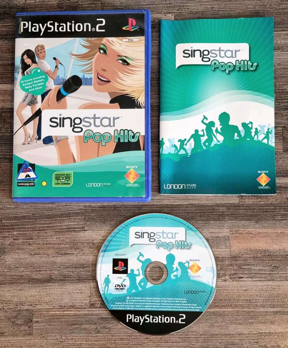 Singstar Pop Hits for PS2 - Complete