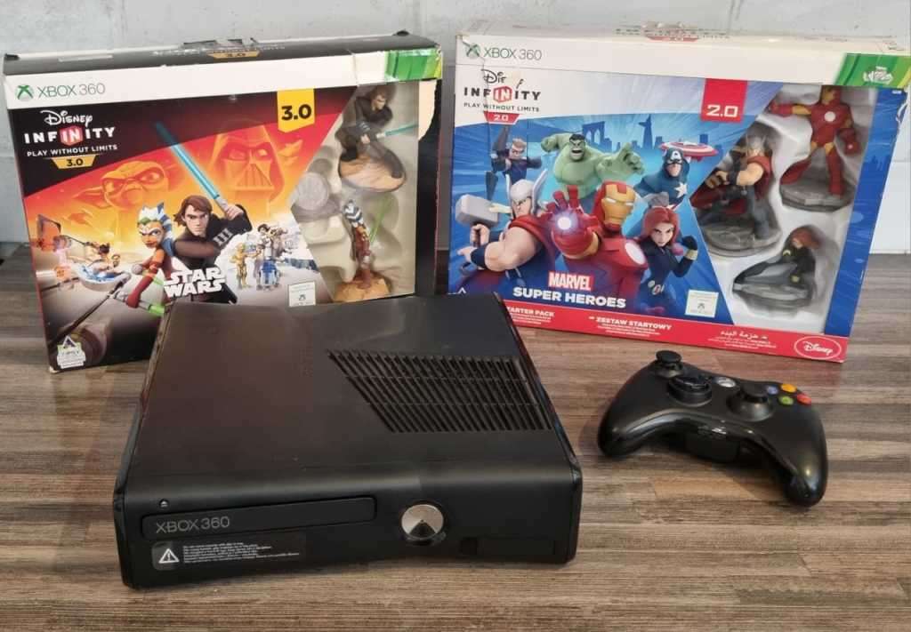 Xbox 360 250GB Console + Controller + Disney Infinity Bundle - Avengers + Star Wars