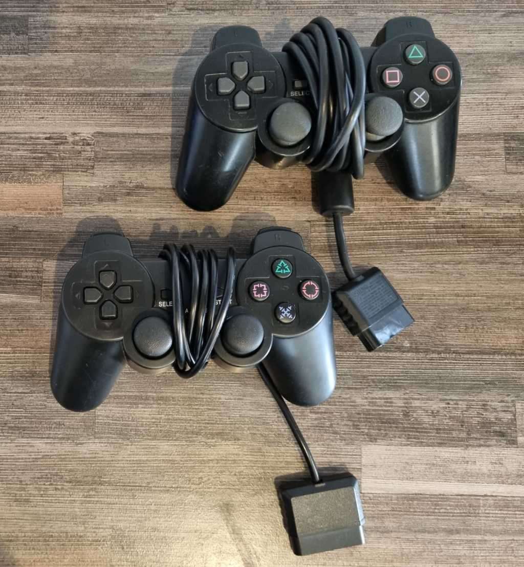 PS2 Console + 2 Controllers + 10 Games