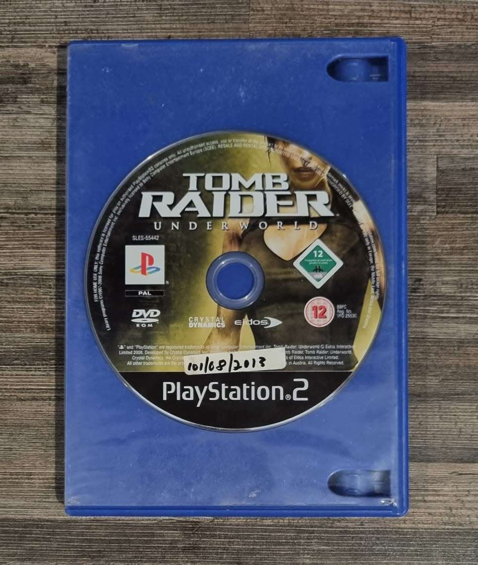 Tomb Raider for PS2 - SCRATCHED