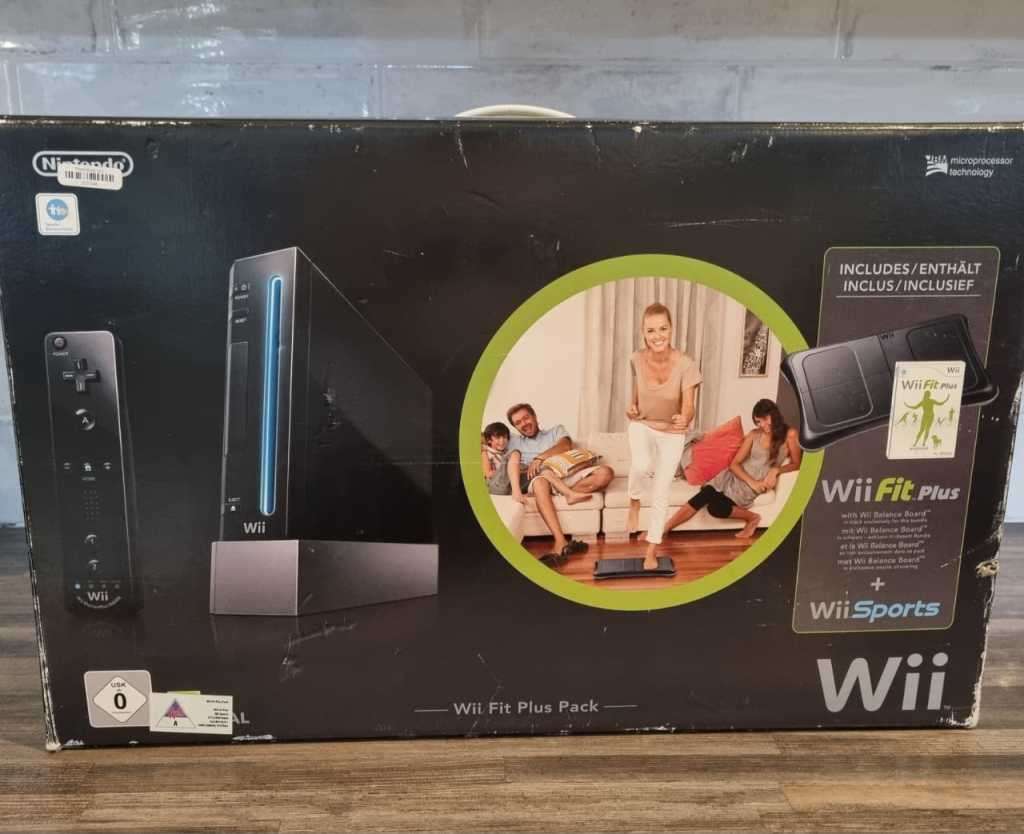 Nintendo Wii Fit Plus + Wii Sports Console Bundle - Complete