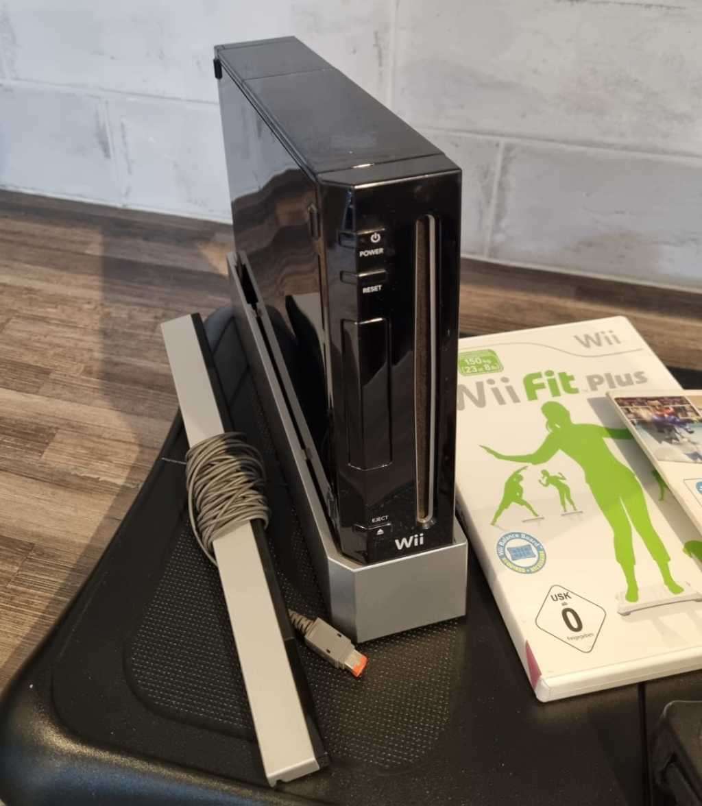 Nintendo Wii Fit Plus + Wii Sports Console Bundle - Complete