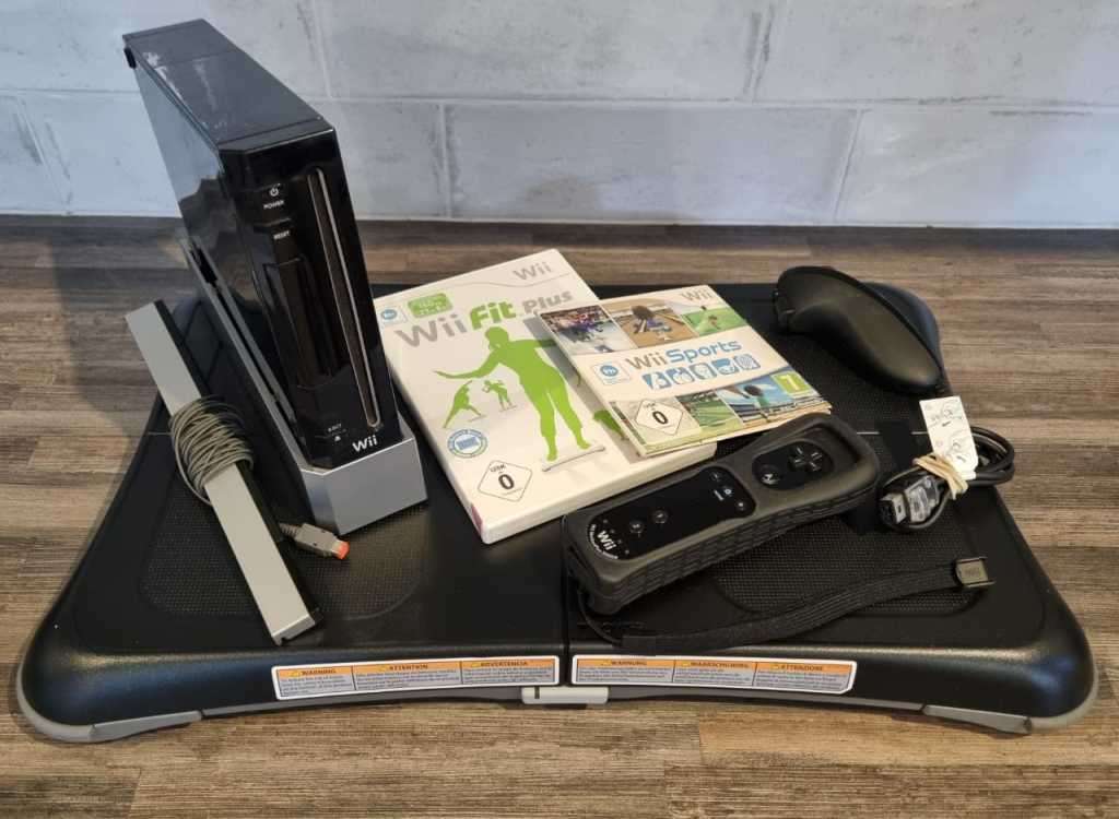 Nintendo Wii Fit Plus + Wii Sports Console Bundle - Complete