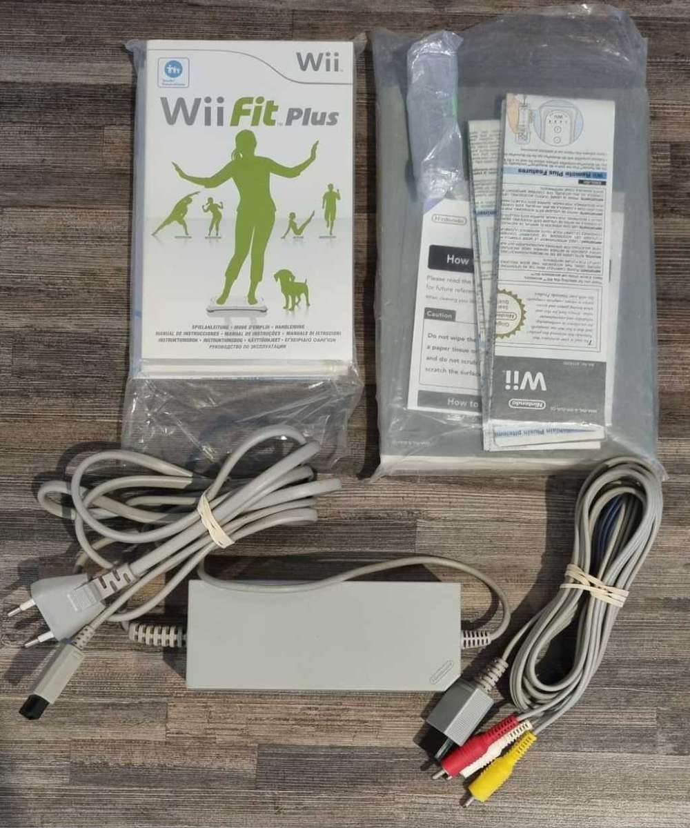 Nintendo Wii Fit Plus + Wii Sports Console Bundle - Complete