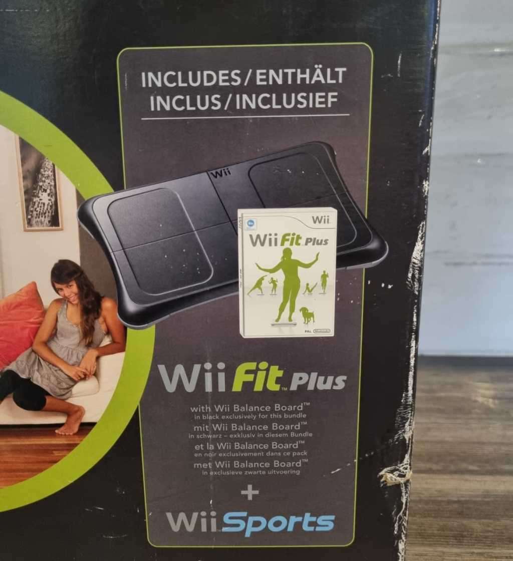 Nintendo Wii Fit Plus + Wii Sports Console Bundle - Complete