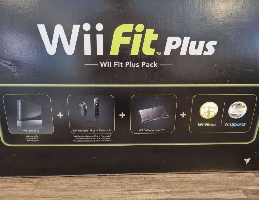 Nintendo Wii Fit Plus + Wii Sports Console Bundle - Complete