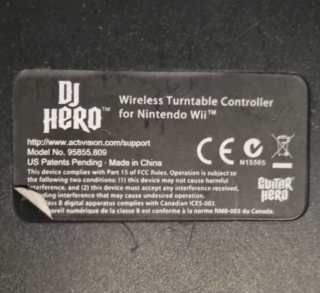 DJ Board for Nintendo Wii