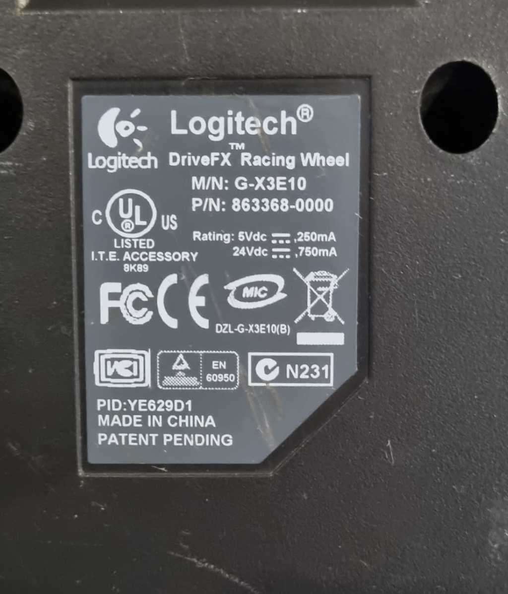 Logitech DriveFX Racing Wheel for Xbox 360