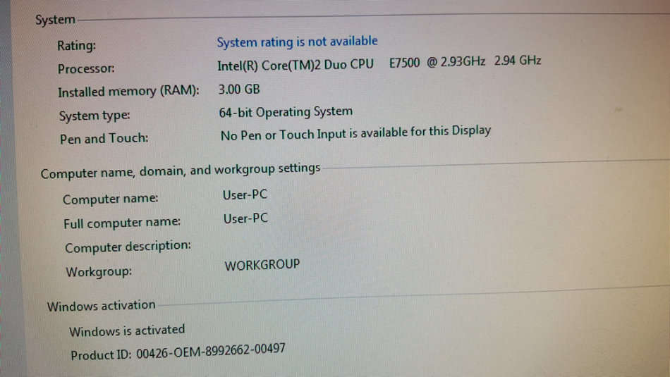 ASUS P5QPL-AM, Intel Core 2 Duo E7500 2.93GHz, 3GB DDR2 800MHz, ASUS Geforce 210 Silent (LP)