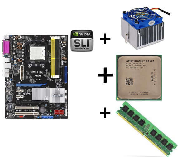..:: AMD Combo Deal ::.. AMD Athlon 64 X2 5200+, Asus M2N-E SLI, 3GB DDR2 800MHz